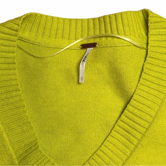 Free People Lime Sweater XS - Picture 4 of 6